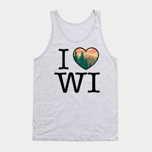 I Heart/Love Wisconsin Tank Top